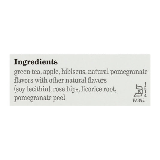 Bigelow Green Tea with Pomegranate - 6 Boxes of 20 Bags