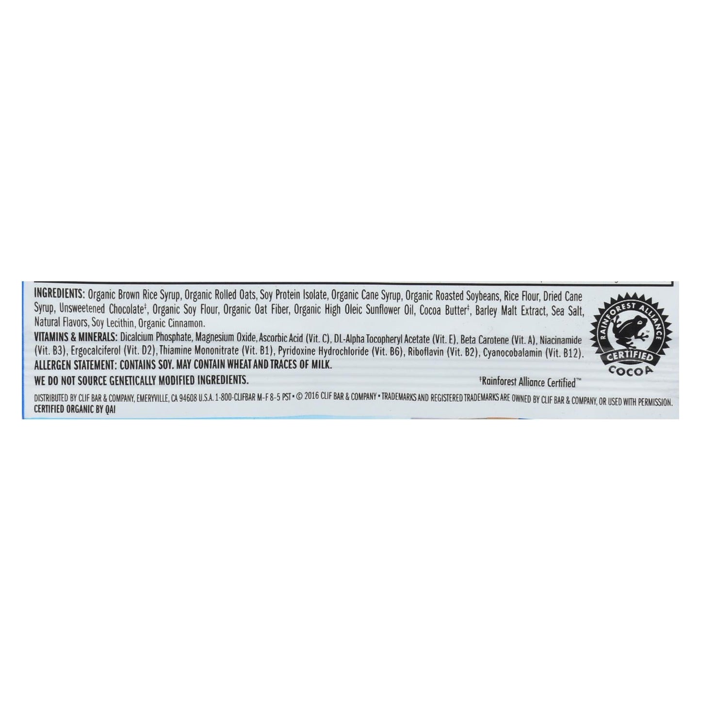 Clif Bar - Organic Chocolate Chip - Case of 12 - 2.4 oz