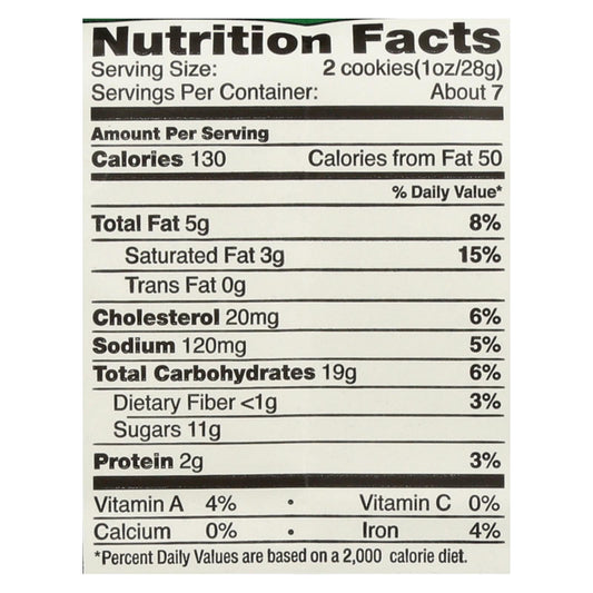 Tate's Bake Shop Oatmeal Raisin Cookies - Case Of 12 - 7 Oz