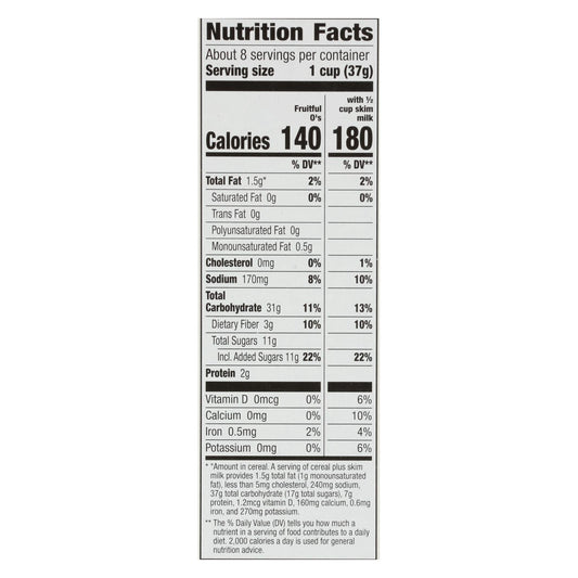 Cascadian Farm Organic Fruitful Os Cereal, 10 Pack