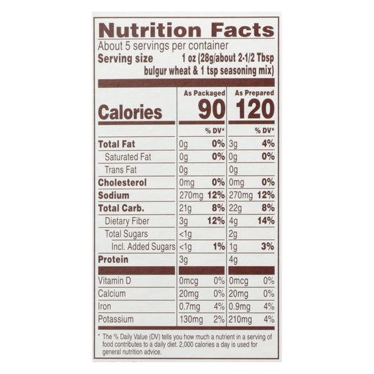 Near East Tabbouleh Mix, Wheat Salad, 12 Pack, 5.25 Oz