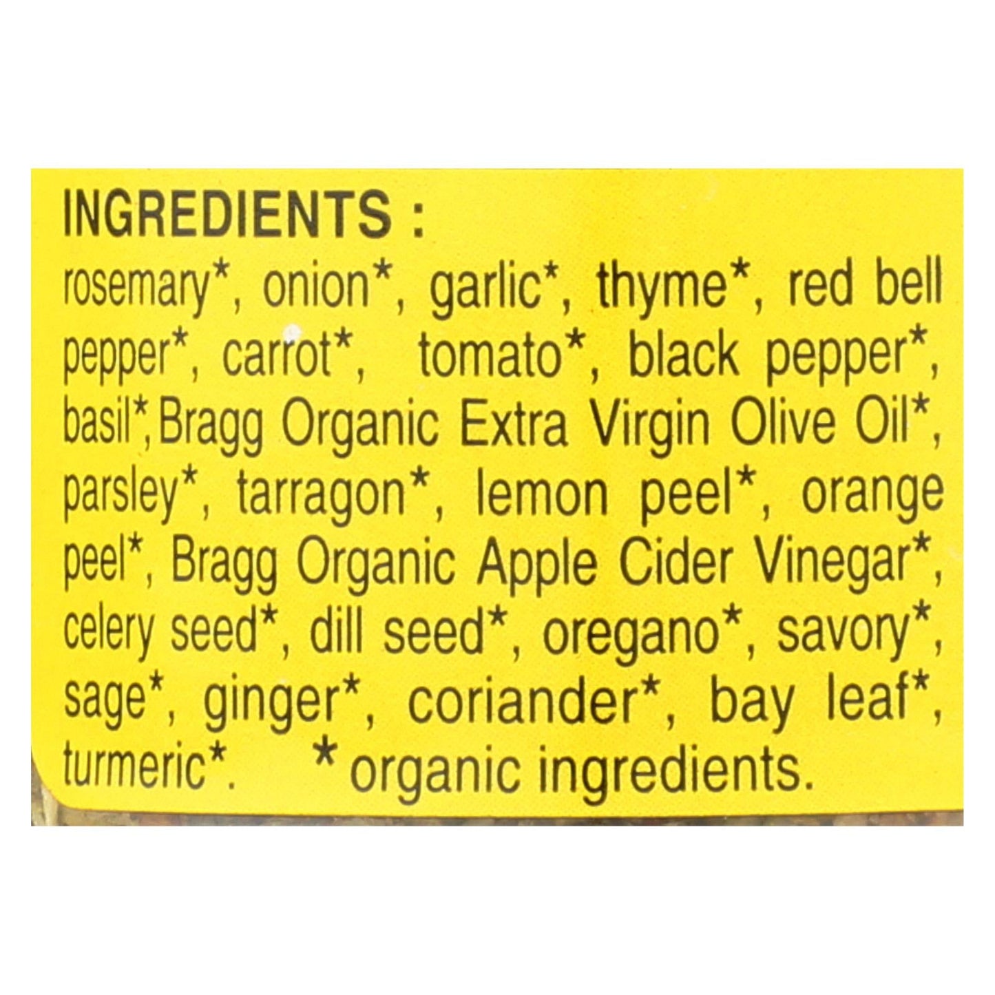 Organic Bragg Sprinkle: Natural Herbs & Spices, 1.5 Oz, 12-Pack