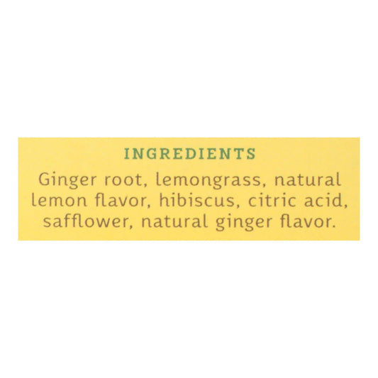 Stash Tea - Herbal - Lemon Ginger - 20 Bags - Case Of 6