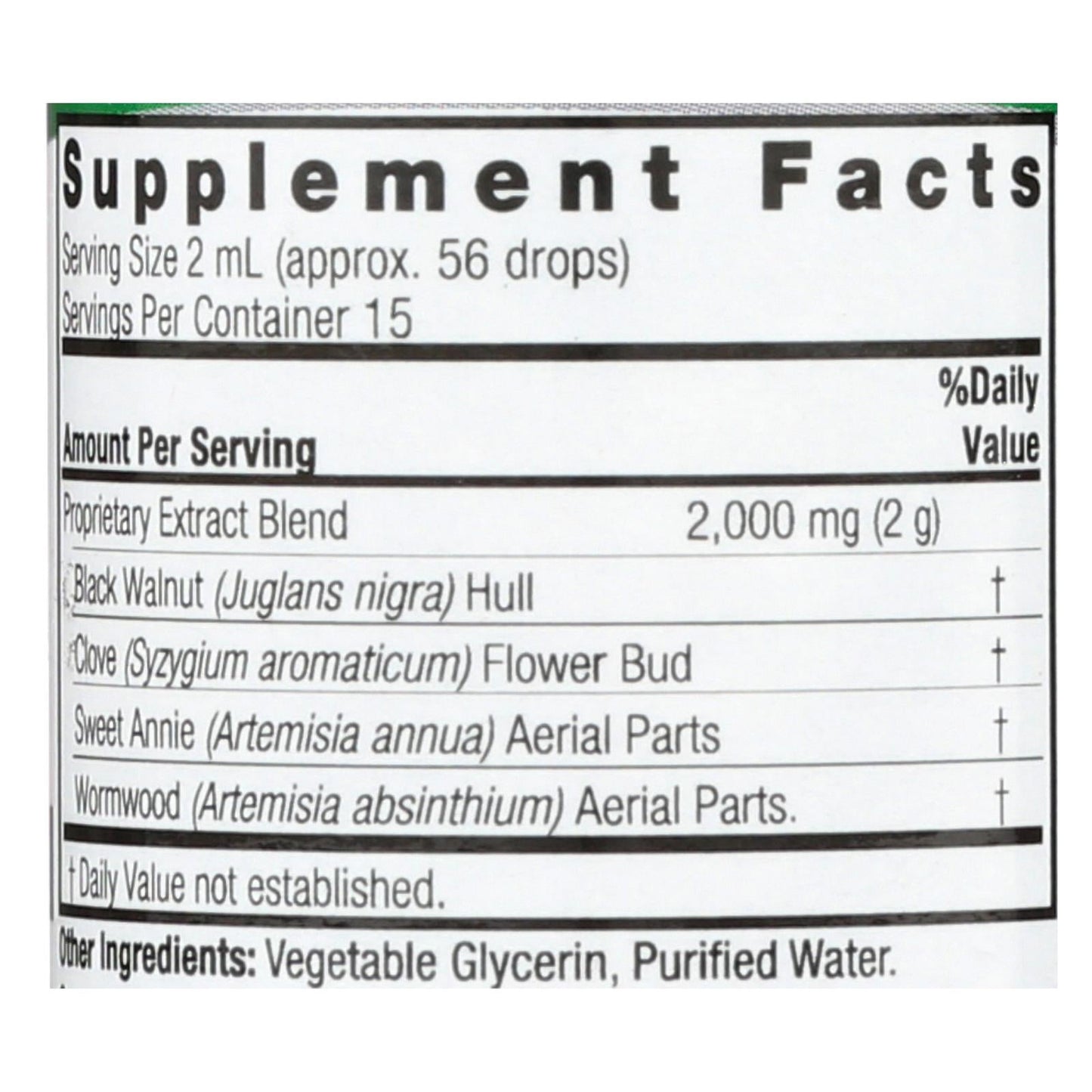Black Walnut & Wormwood Complex, Alcohol-Free, 1 Fl Oz