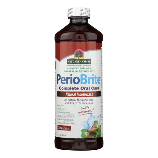 Nature's Answer Alcohol-Free Cinna Mint Mouthwash 16oz