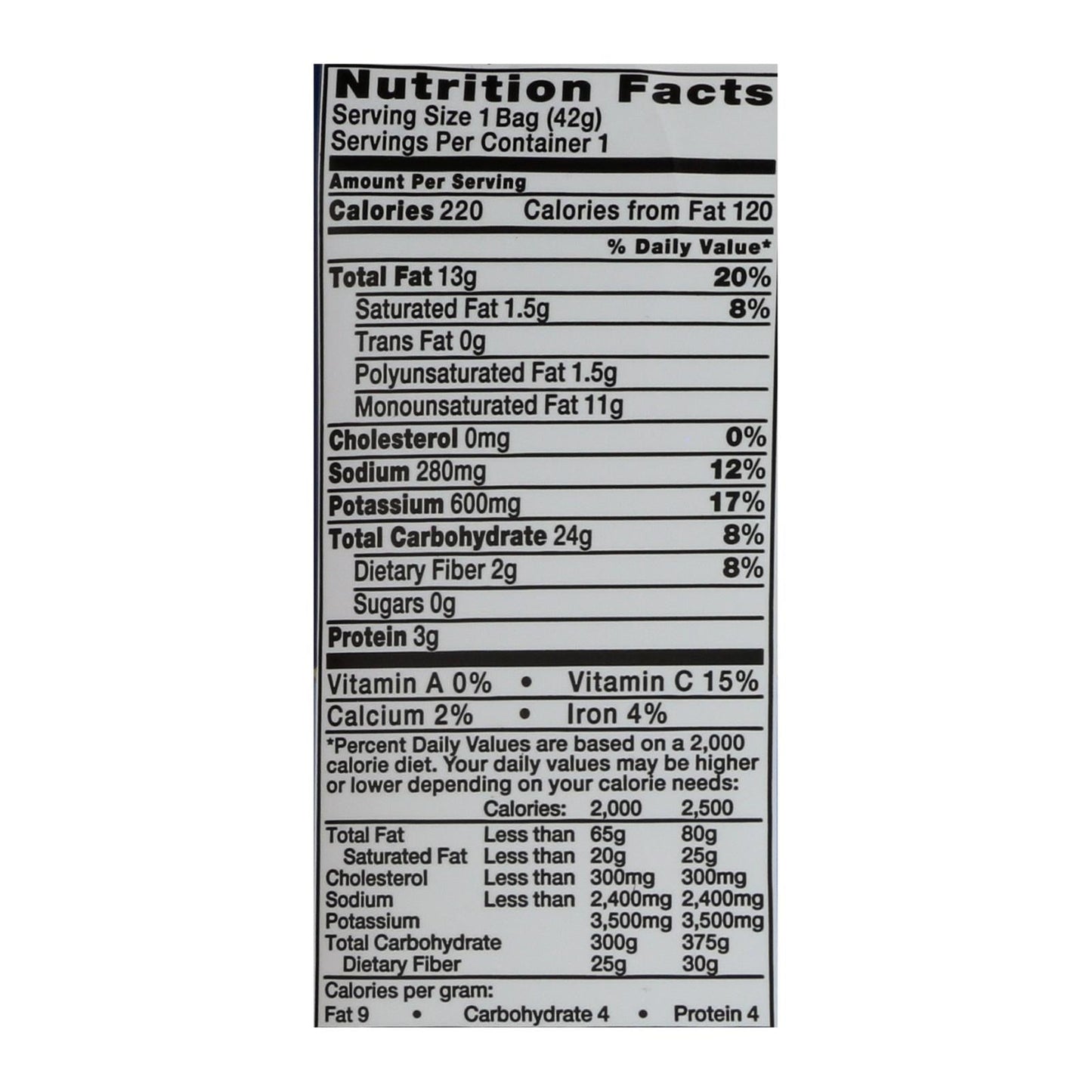 Kettle Sea Salt & Vinegar Chips, 1.5 Oz, Case of 24