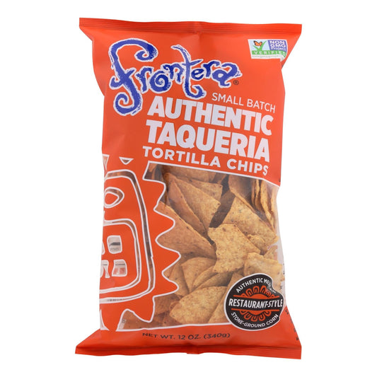 Frontera Thick & Crunchy Tortilla Chips - 12 Pack, 12 oz Each