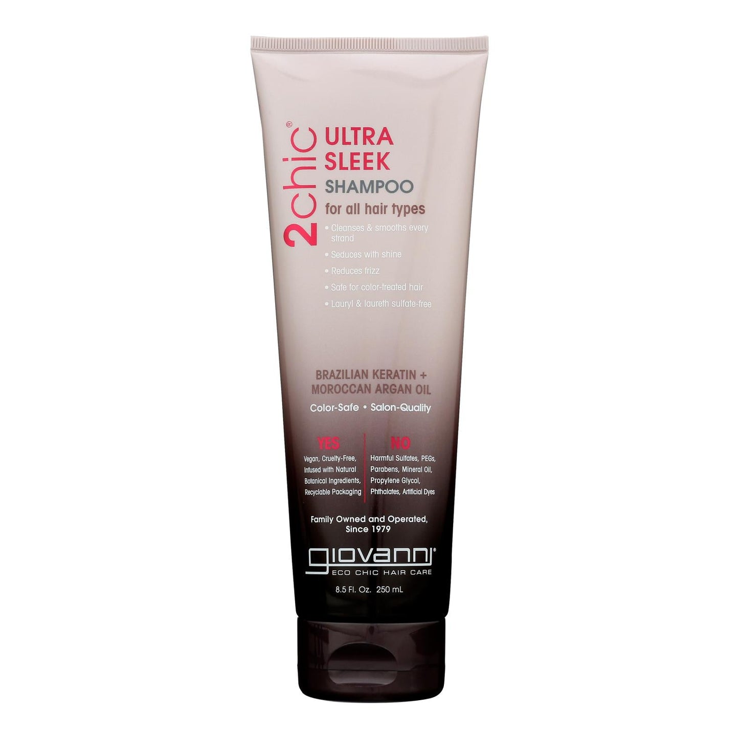 Giovanni Ultra-sleek Shampoo with Keratin & Argan Oil 8.5oz