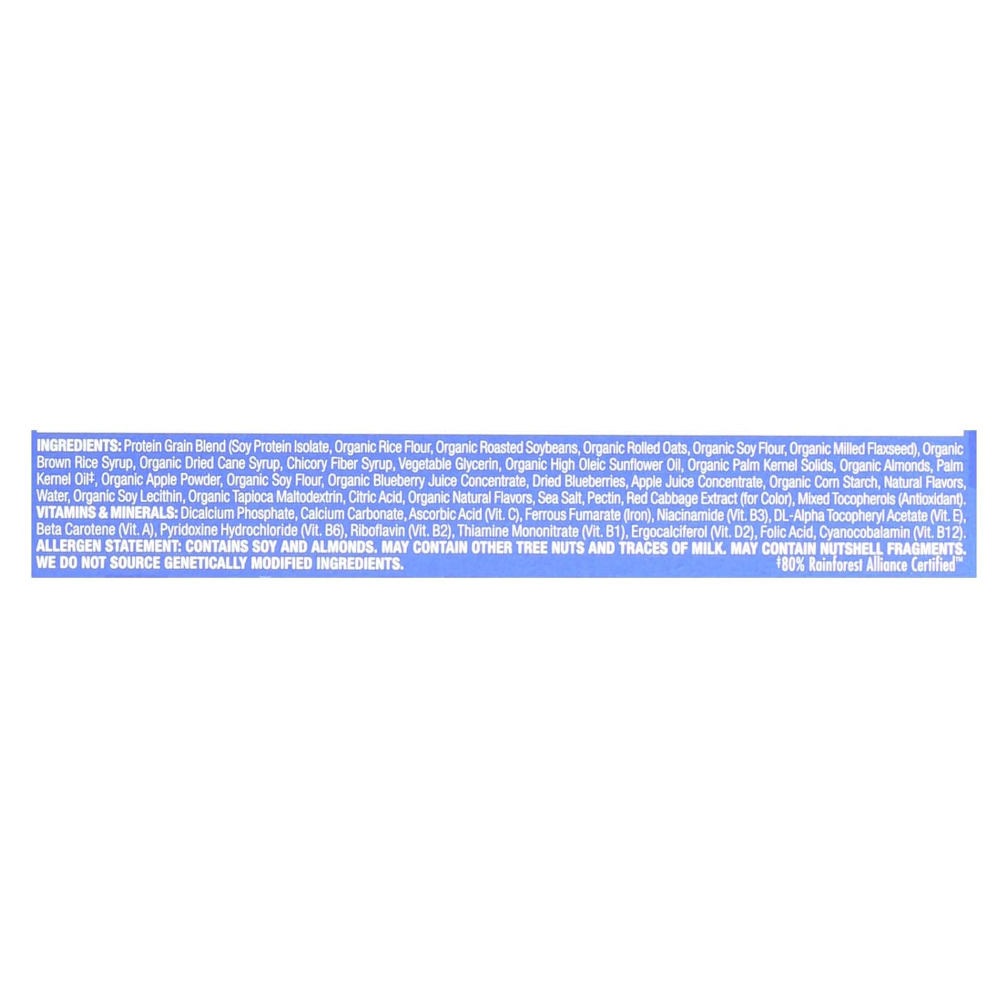 Luna Bar Blueberry Bliss - Organic - 15 Count