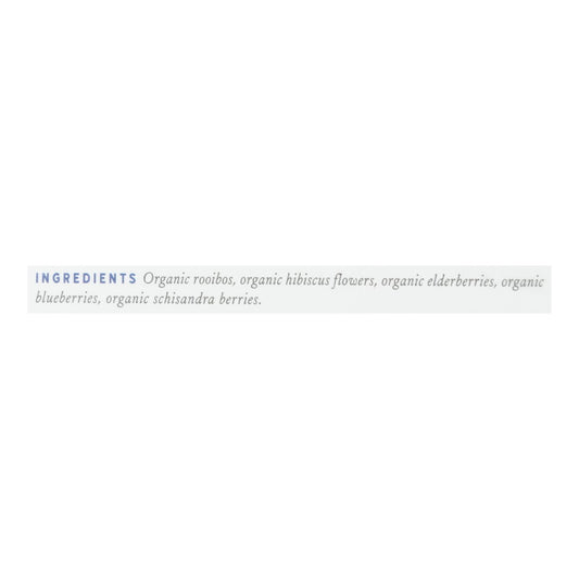 Rishi Organic Tea - Blueberry Hibiscus - Case of 6 - 15 Bags