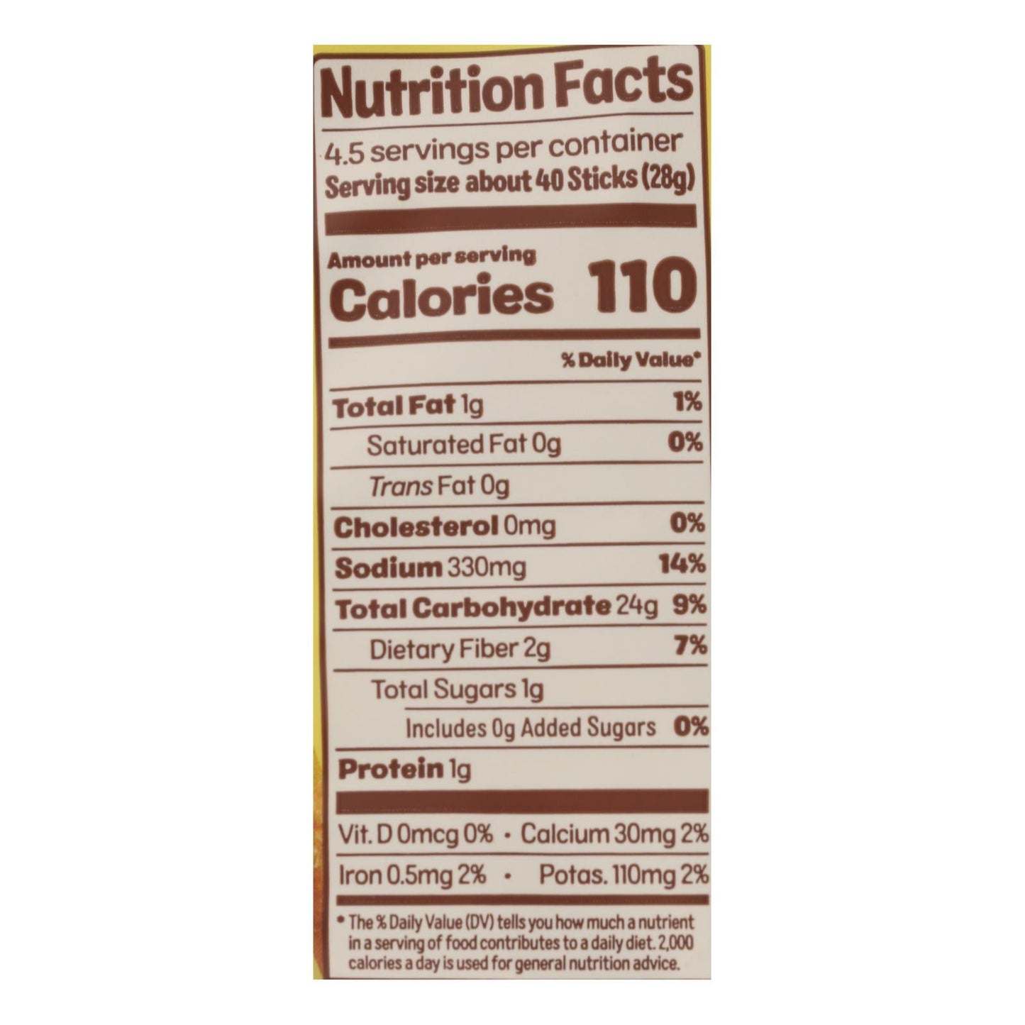 Cauliflower Pretzel Sticks - Original - 12 Pack