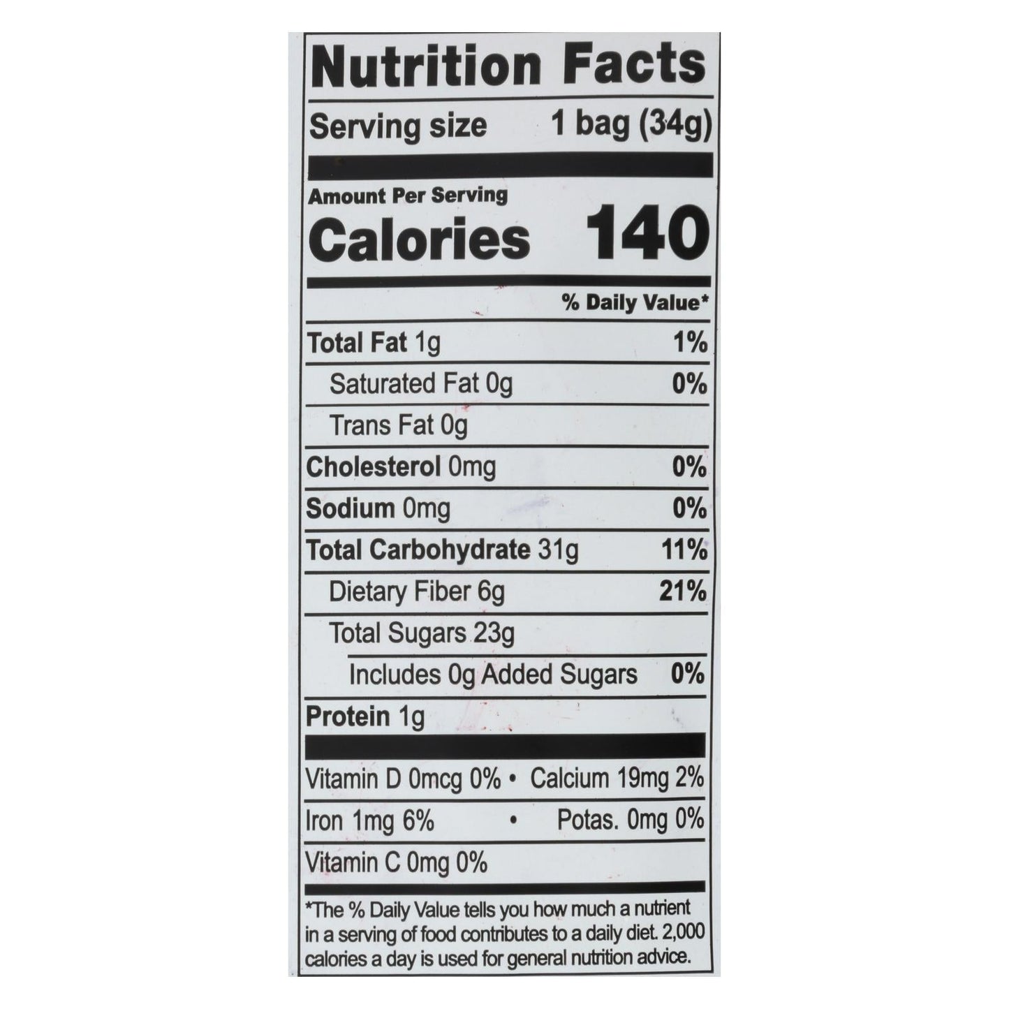 Natierra Organic Freeze-Dried Blueberries, 1.2 Oz, 12-Pack