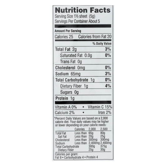 Gimme Organic Sea Salt Wraps - 10 Pack - 0.92 Oz