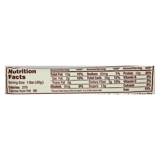 Gomacro Organic Mocha Chocolate Chip Bars, 12-Pack, 2.3 oz