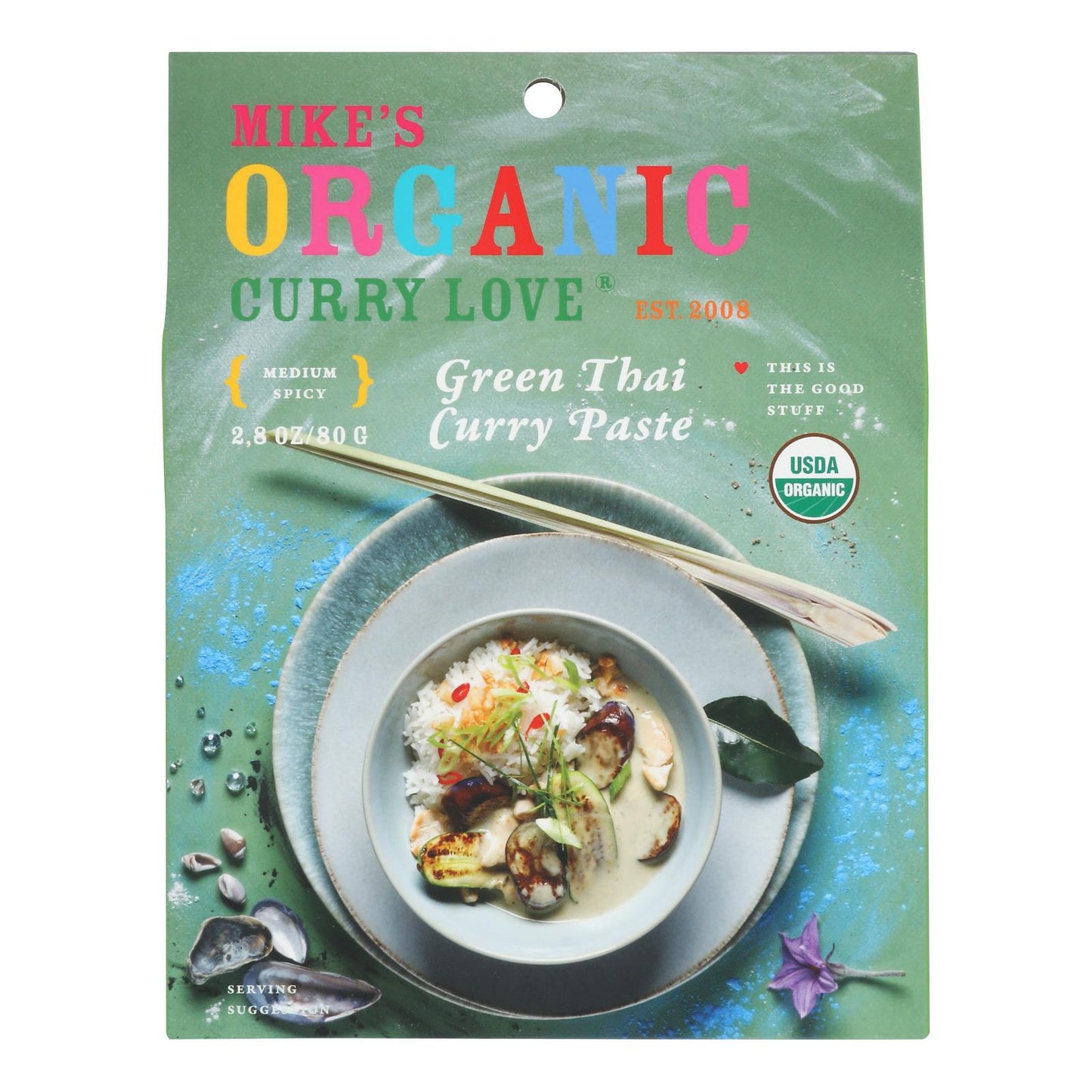 Mike's Organic Green Thai Curry Paste - 6 Pack, 2.8 Oz Each