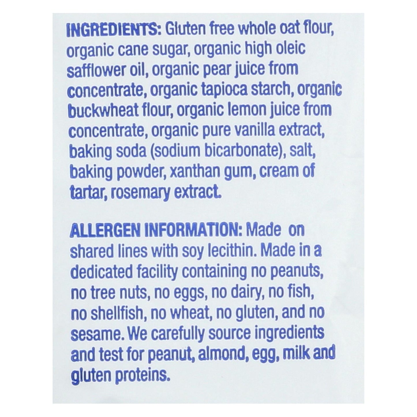 Homefree Gluten-Free Vanilla Mini Cookies, 10-Pack, 1.1 Oz