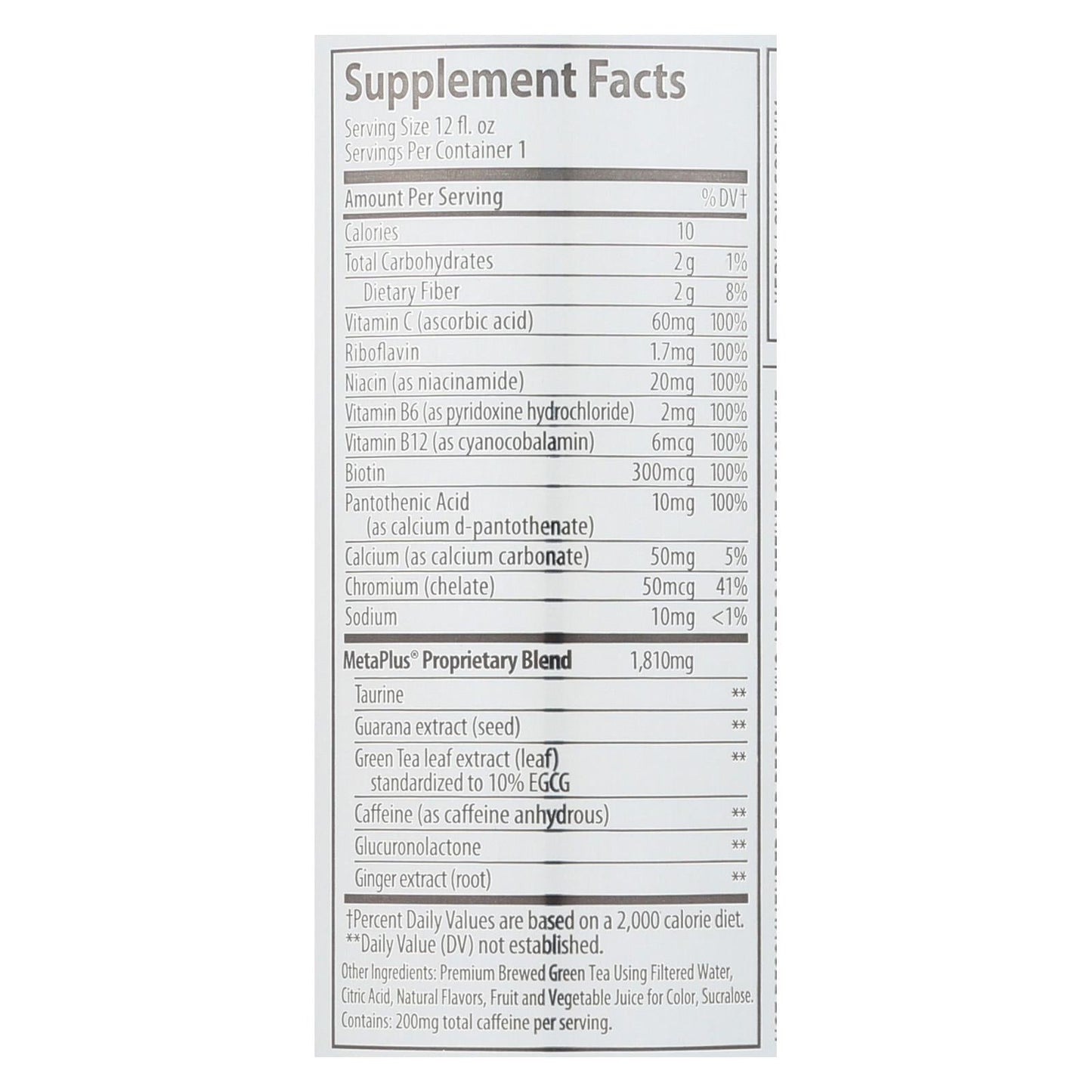 Celsius Raspberry Acai Green Tea Supplement, 12-Pack, 12 oz