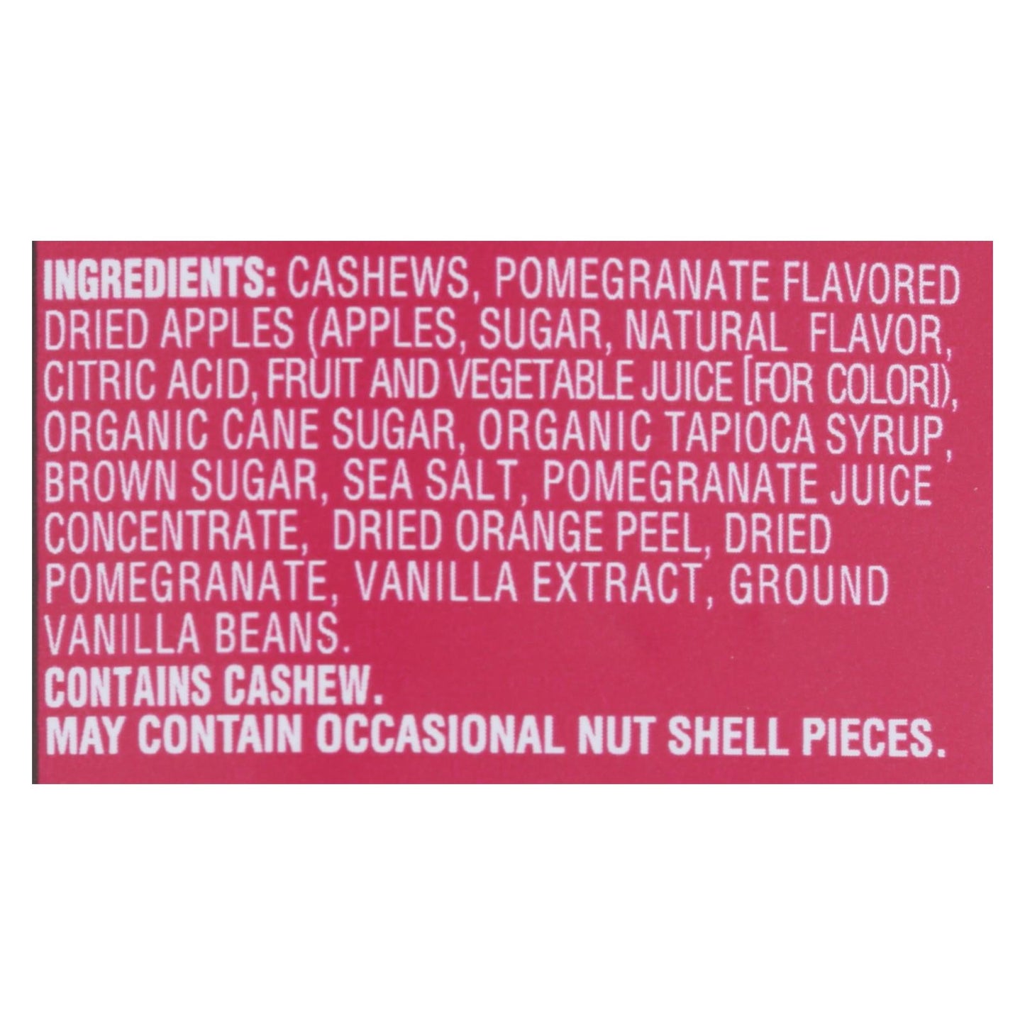 Sahale Cashews Glazed Nuts - Pomegranate Vanilla 6x4oz
